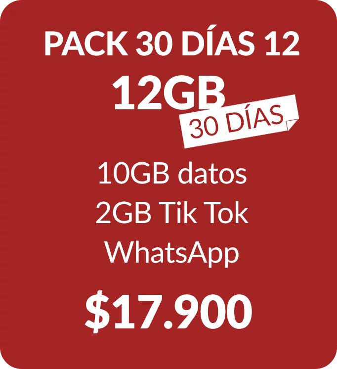 Prepago 30 dias 12