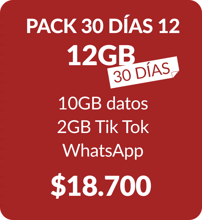 Prepago 30 dias 12